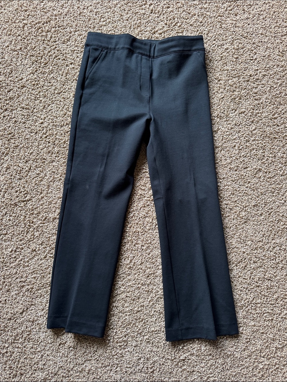 SPANX Black Straight-Leg Ponte Pants